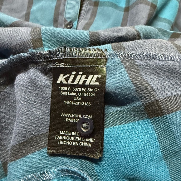 Kuhl Plaid Button-Down Shirt Duo — Pink & Olive; Teal & Navy - Picture 8 of 9